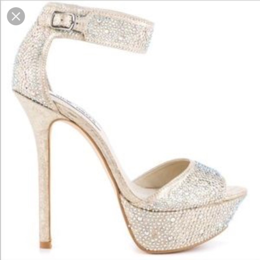 Steve Madden Carrie crystal platform heels!